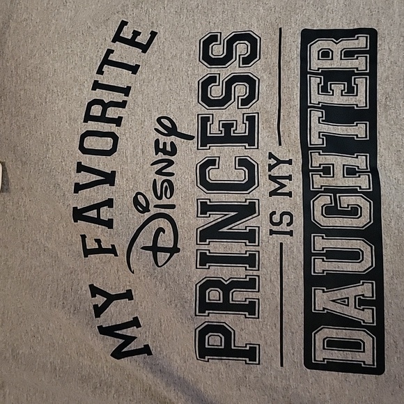 EUC Used 3XLT XXXLT Disney Princess Daughter Grey Custom T-Shirt - Picture 2 of 2